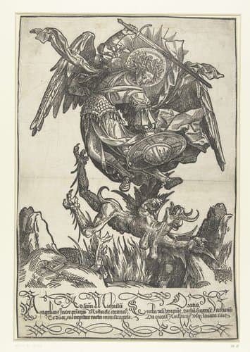 De heilige Michaël by Jacob Cornelisz van Oostsanen
