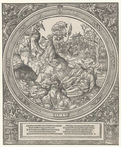 Christus op de Olijfberg by Jacob Cornelisz van Oostsanen