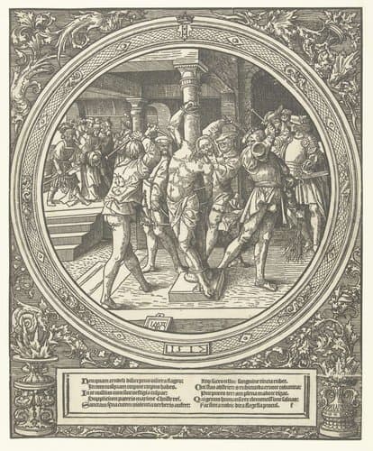 De geseling van Christus by Jacob Cornelisz van Oostsanen
