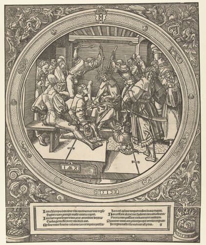De doornenkroning by Jacob Cornelisz van Oostsanen