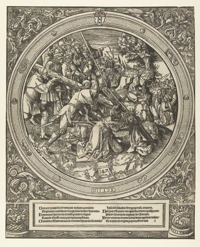 Kruisdraging by Jacob Cornelisz van Oostsanen