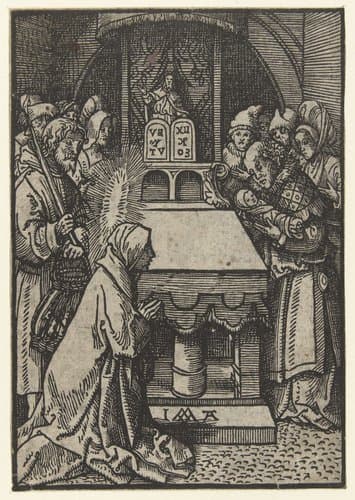 Presentatie van Christus in de tempel by Jacob Cornelisz van Oostsanen