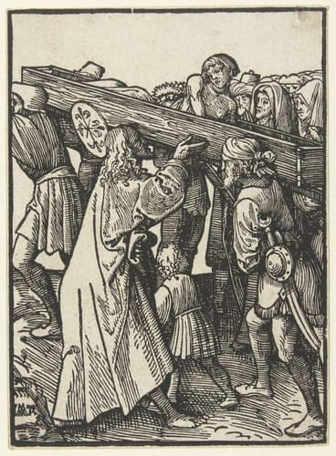 Opwekking van de zoon van de weduwe te Nain by Jacob Cornelisz van Oostsanen