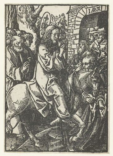 Intocht in Jerusalem by Jacob Cornelisz van Oostsanen
