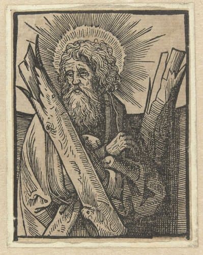 De apostel Andreas by anonymous