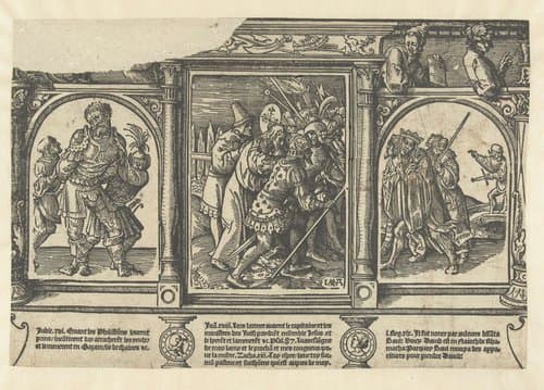 De gevangenneming van Christus by Jacob Cornelisz van Oostsanen
