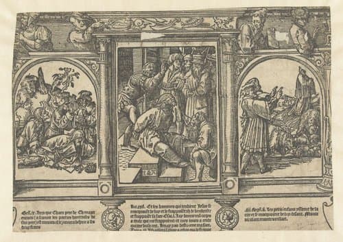 Bespotting van Christus by Jacob Cornelisz van Oostsanen