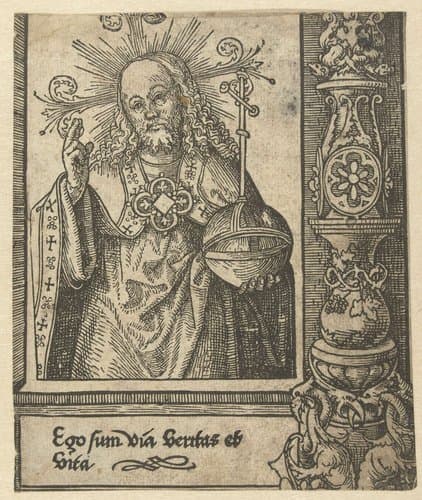 Christus als Salvator Mundi by Jacob Cornelisz van Oostsanen