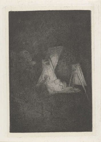Kunstenaar in zijn atelier by Jacobus Ludovicus Cornet