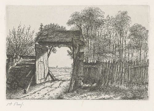 Open hoevepoort by Jacobus Ludovicus Cornet