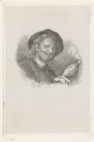 Portret van Jan Steen by Jacobus Ludovicus Cornet