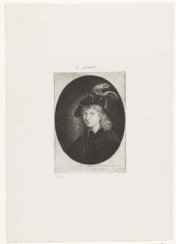 Portret van Gerard Dou by Jacobus Ludovicus Cornet