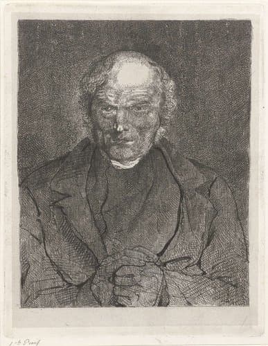 Portret van een onbekende man by Jacobus Ludovicus Cornet