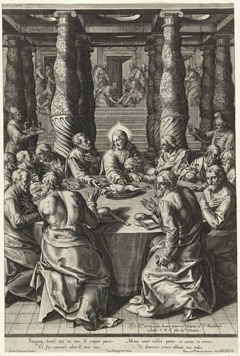 Laatste avondmaal by Cornelis Cort