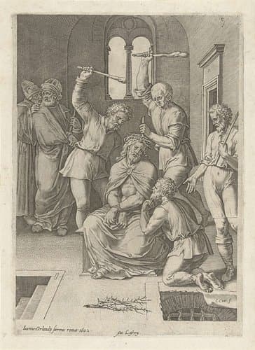 De doornenkroning by Cornelis Cort