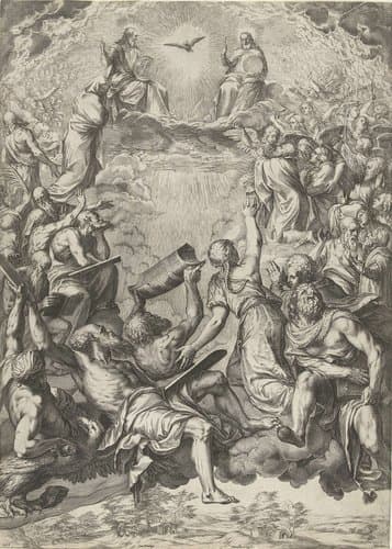 Triomf van de Heilige Drieëenheid (La Gloria) by Cornelis Cort