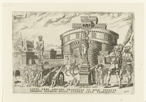 Belegering van de Engelenburcht, 1527 by Dirck Volckertsz. Coornhert