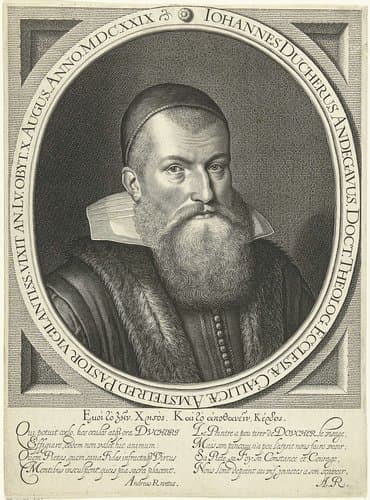 Portret van predikant Jean Doucher by Willem Jacobsz Delff