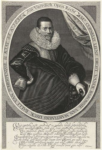 Portret van Cornelis Liens op 56-jarige leeftijd,