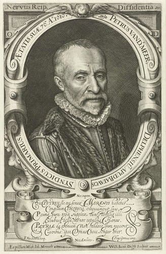 Portret van Petrus van der Meer by Willem Jacobsz Delff