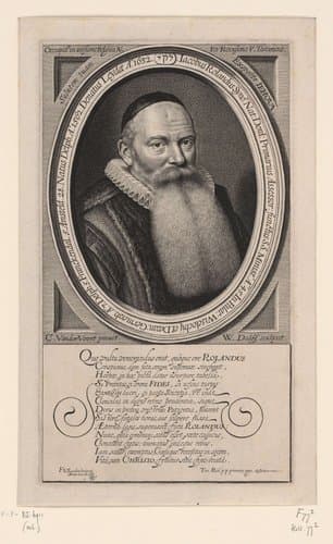 Portret van Jacobus Rolandus by Willem Jacobsz Delff