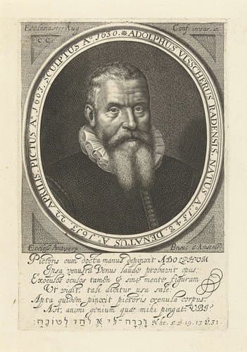 Portret van Adolf Visscher by Willem Jacobsz Delff