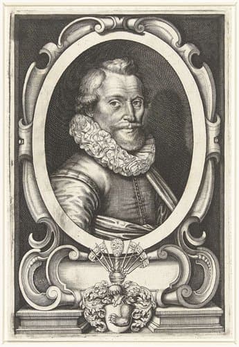 Portret van Philippus Cluverius by Willem Jacobsz Delff