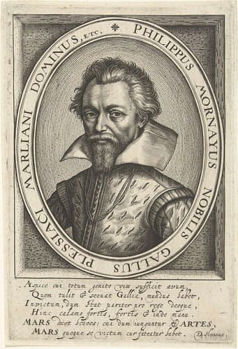 Portret van Philippe de Mornay by Willem Jacobsz Delff
