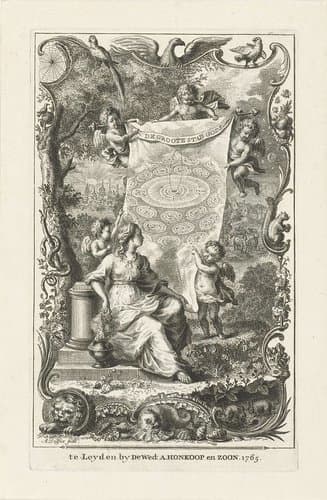 Allegorie op het hemelse Jeruzalem by Abraham Delfos