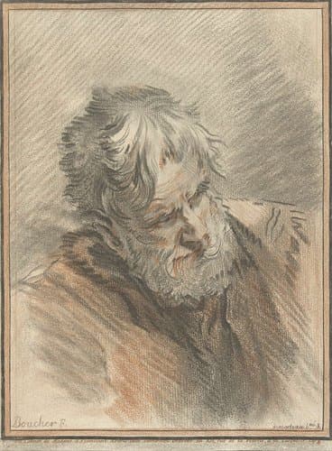 Kop van een oude man by Gilles Demarteau
