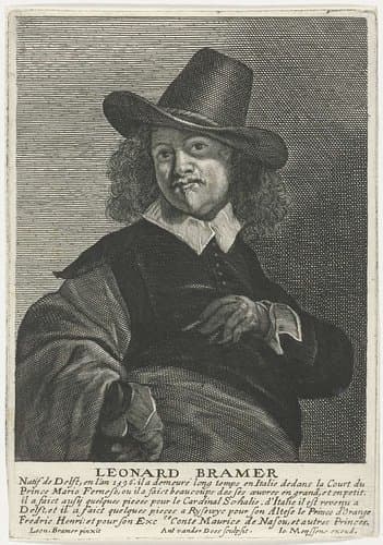 Portret van Leonard Bramer by Antony van der Does