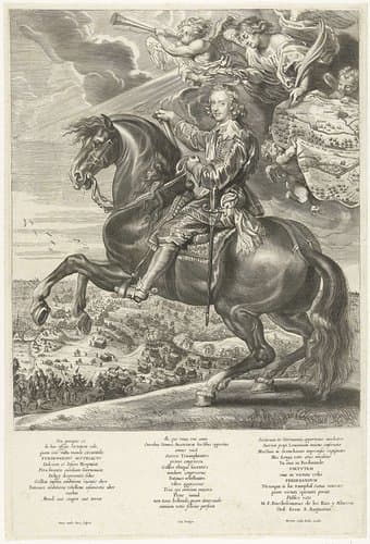 Ruiterportret van kardinaal-infant Ferdinand by Antony van der Does