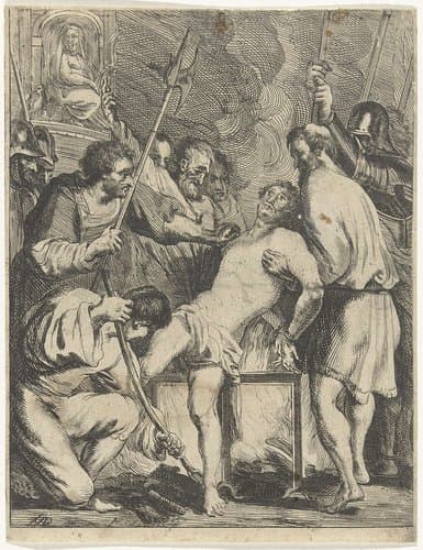 Martelaarschap van de Heilige Laurentius by Antony van der Does