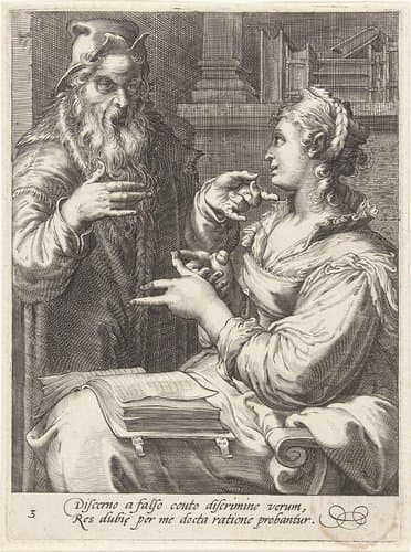 De zeven vrije kunsten by Cornelis Jacobsz. Drebbel