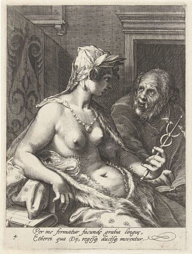 De zeven vrije kunsten by Cornelis Jacobsz. Drebbel