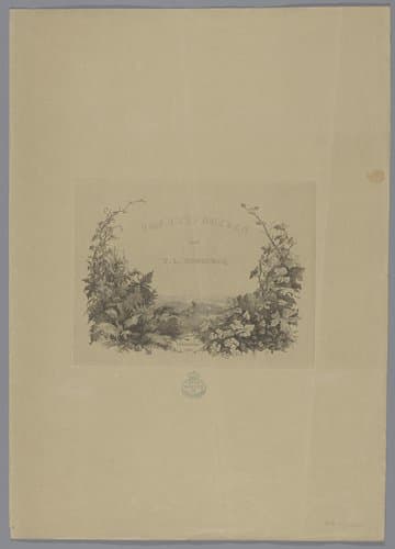 Kunstenaar aan het werk in de natuur by Pierre Louis Dubourcq
