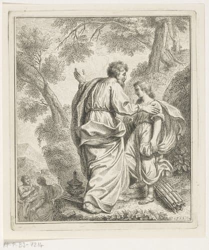 Het offer van Abraham by Louis Fabritius Dubourg