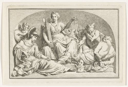 Allegorie op de gerechtigheid by Louis Fabritius Dubourg