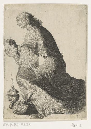 Koning in aanbidding by Jacob Duck