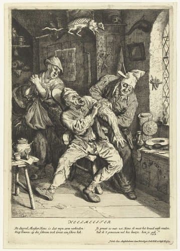 Heelmeester by Cornelis Dusart