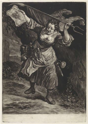 De algemene blijdschap om de inname van Namen door stadhouder Willem III, koning van Engeland, september 1695 by Cornelis Dusart