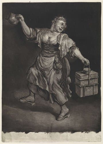 De algemene blijdschap om de inname van Namen door stadhouder Willem III, koning van Engeland, september 1695 by Cornelis Dusart