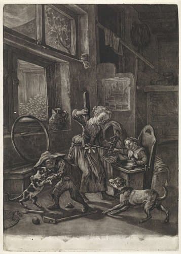 De kindertijd by Cornelis Dusart