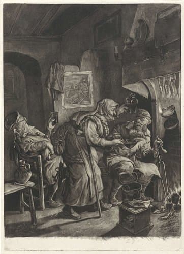 De leeftijden van de mens, "Les Quatres Ages De la vie humaine" by Cornelis Dusart