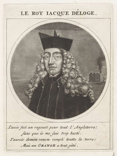Portret van Jacobus II by Jacob Gole
