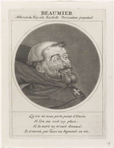 Portret van Beaumier by Jacob Gole