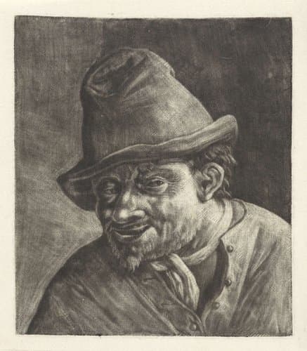 Buste van een boer met een hoed by anonymous