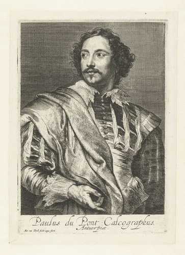 Portret van Paulus Pontius by Anthony van Dyck