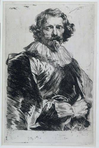 Portret van Lucas Vorsterman I by Anthony van Dyck