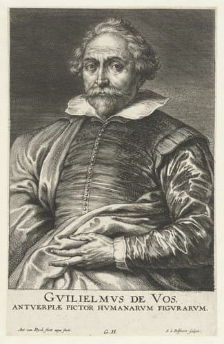 Portret van Willem de Vos by Anthony van Dyck